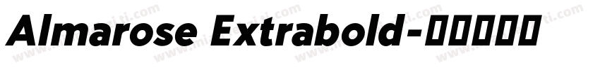 Almarose Extrabold字体转换